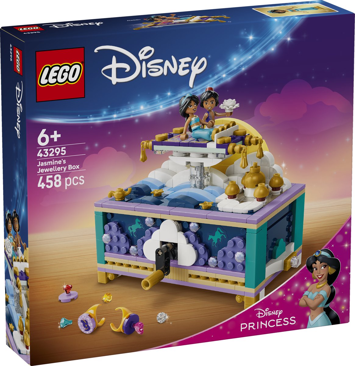 LEGO 43295 LEGO® ǀ Disney Princess 43295 - Jasmins Schmuckkästchen – Verpackung vorne
