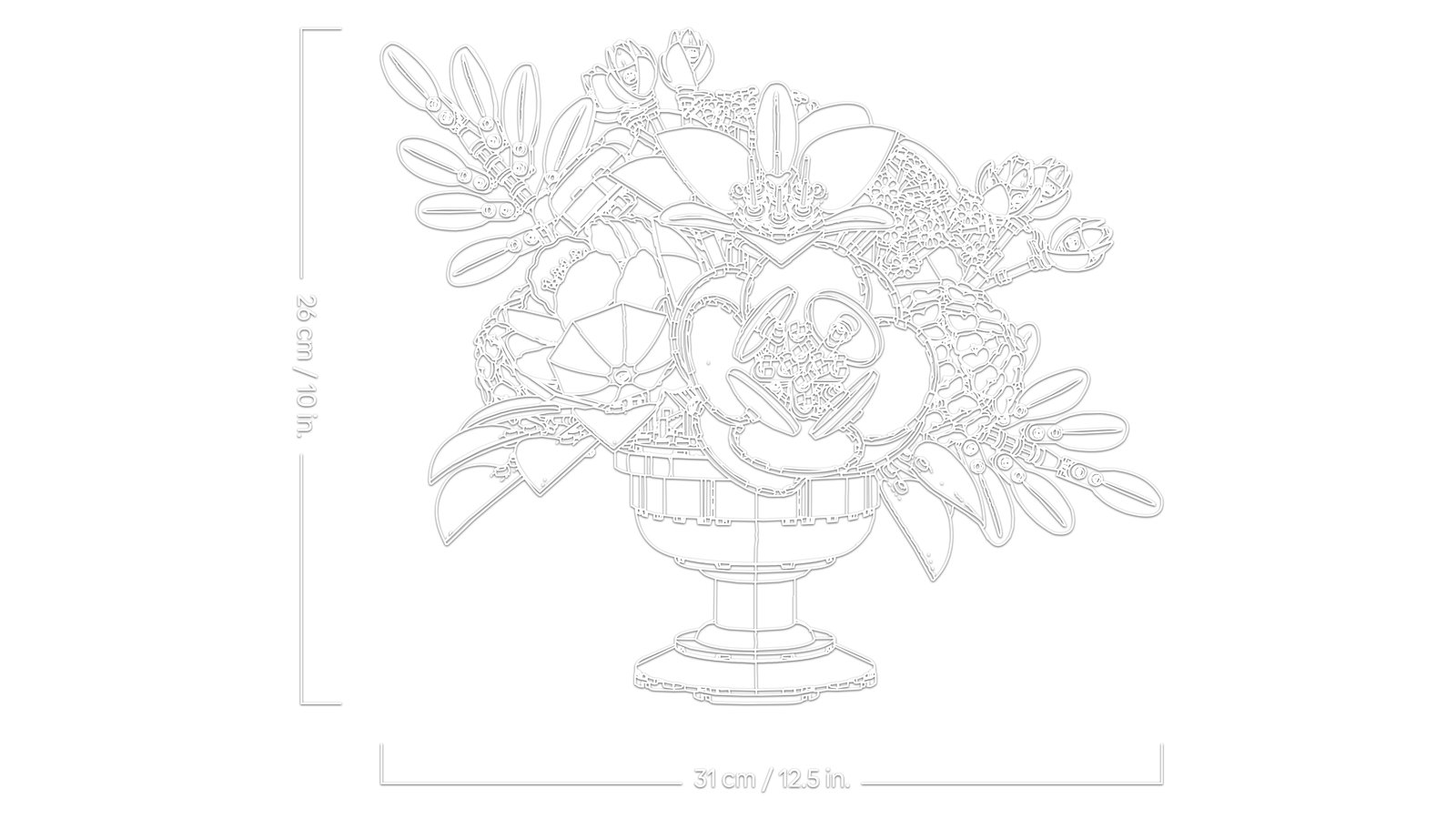 LEGO 10345 LEGO® Botanicals 10345 - Blumengesteck – Detailansicht 4