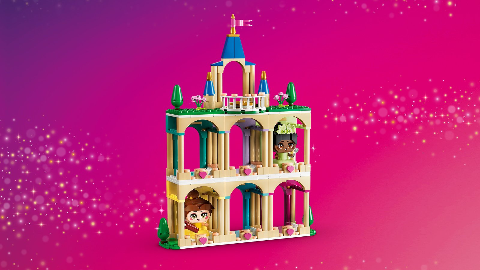 LEGO 43291 LEGO® Disney Princess 43291 - Die Mini-Prinzessinnen Belle und Tiana mit ihrem Schloss – Detailansicht 3