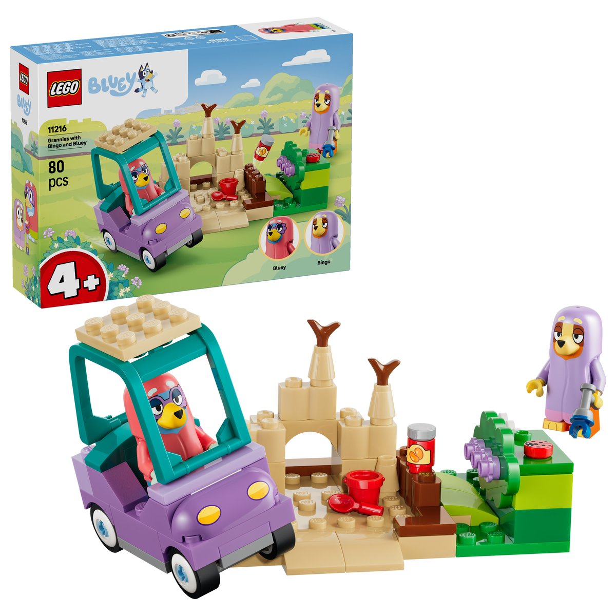 LEGO 11216 LEGO® Bluey 11216 - Omas mit Bingo und Bluey – Box & Produkt