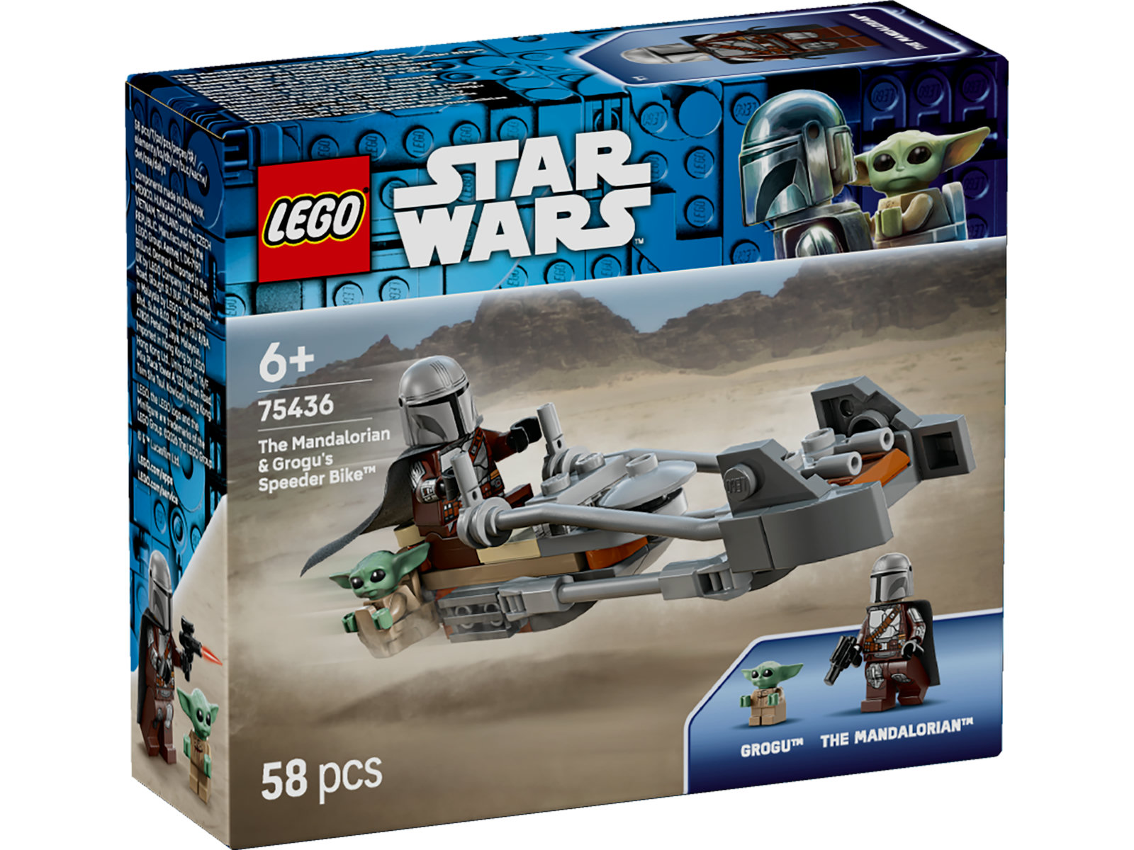 LEGO® Star Wars™ 75436 - Der Mandalorianer und Grogu auf ihrem Speeder Bike™