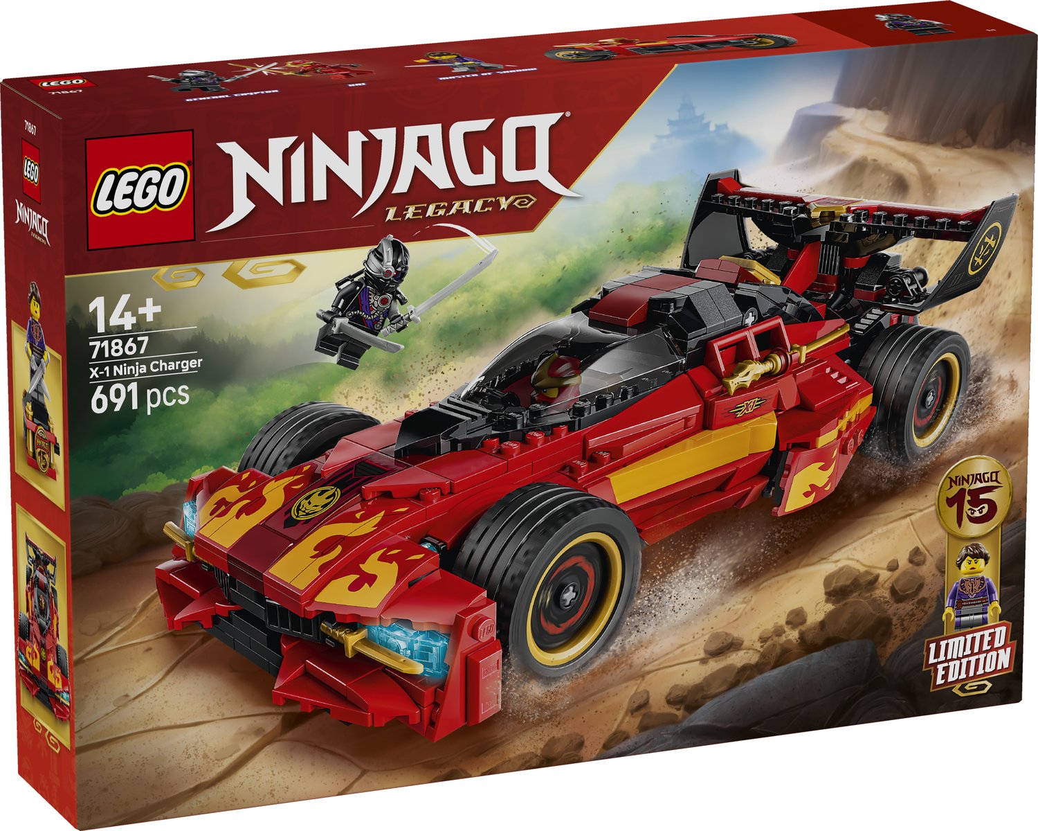 LEGO 71867 LEGO® NINJAGO® 71867 - 15-jähriges Jubiläum: X-1 Ninja Supercar – Verpackung vorne