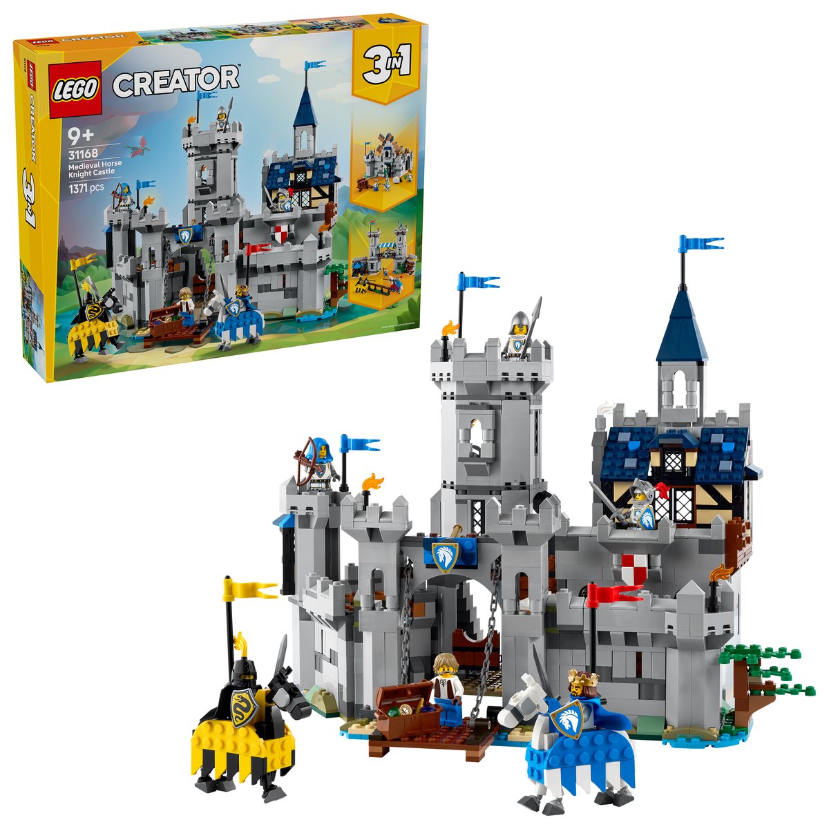LEGO 31168 LEGO® Creator 31168 - Ritterburg im Mittelalter – Box & Produkt