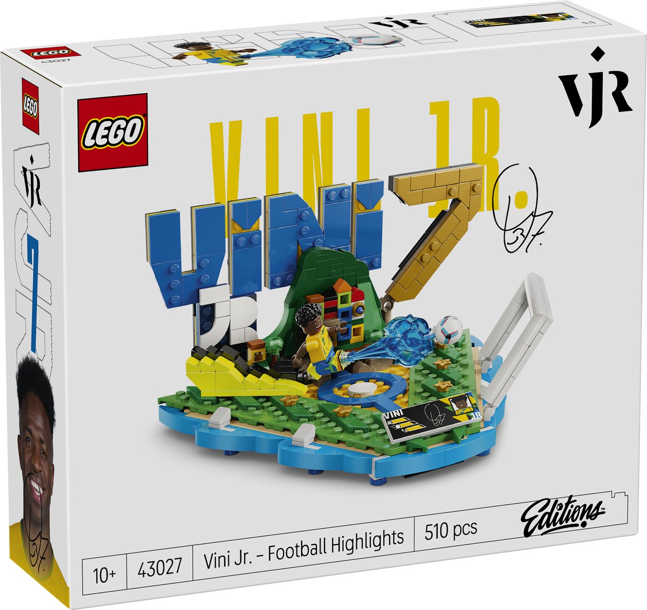 LEGO 43027 LEGO® Editions 43027 - Vini Jr. – Fußball-Highlights – Verpackung vorne