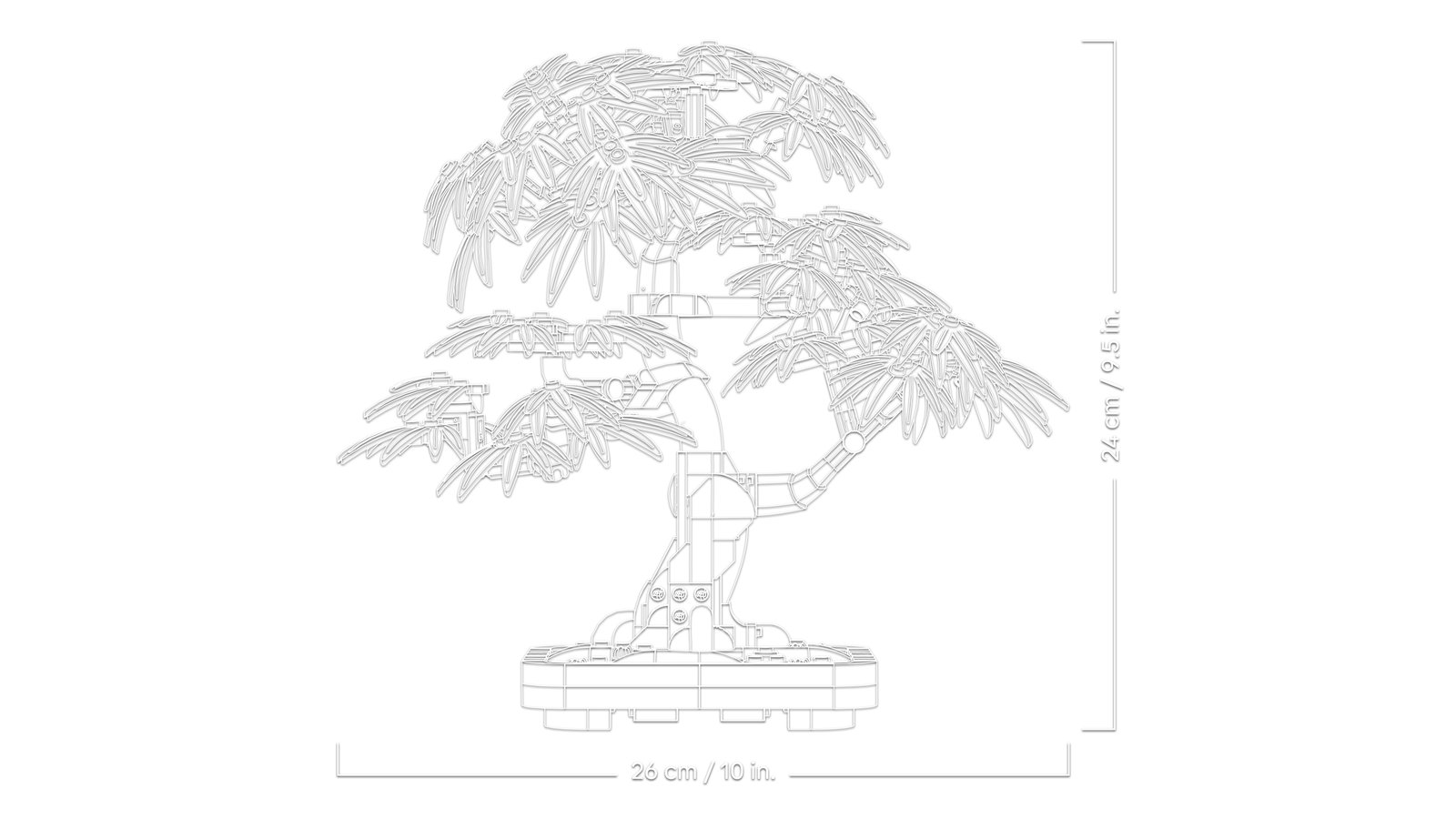 LEGO 10348 LEGO® Botanicals 10348 - Japanischer Roter Ahorn – Bonsai-Baum – Detailansicht 3