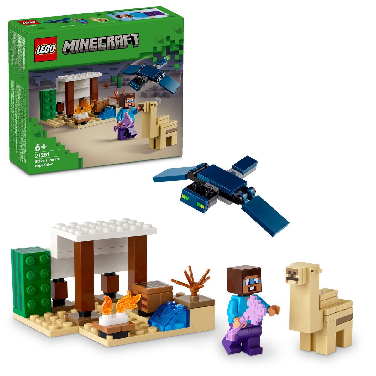 LEGO 21251 LEGO® Minecraft 21251 - Steves Wüstenexpedition – Box & Produkt