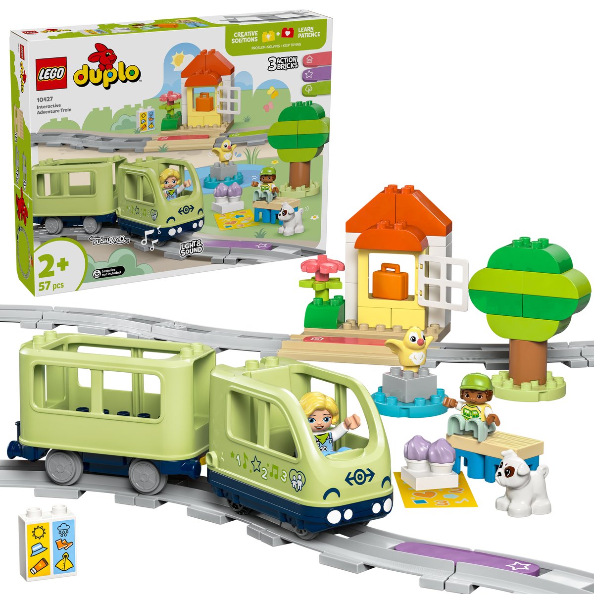 LEGO 10427 LEGO® DUPLO 10427 - Interaktive Abenteuer-Eisenbahn – Box & Produkt