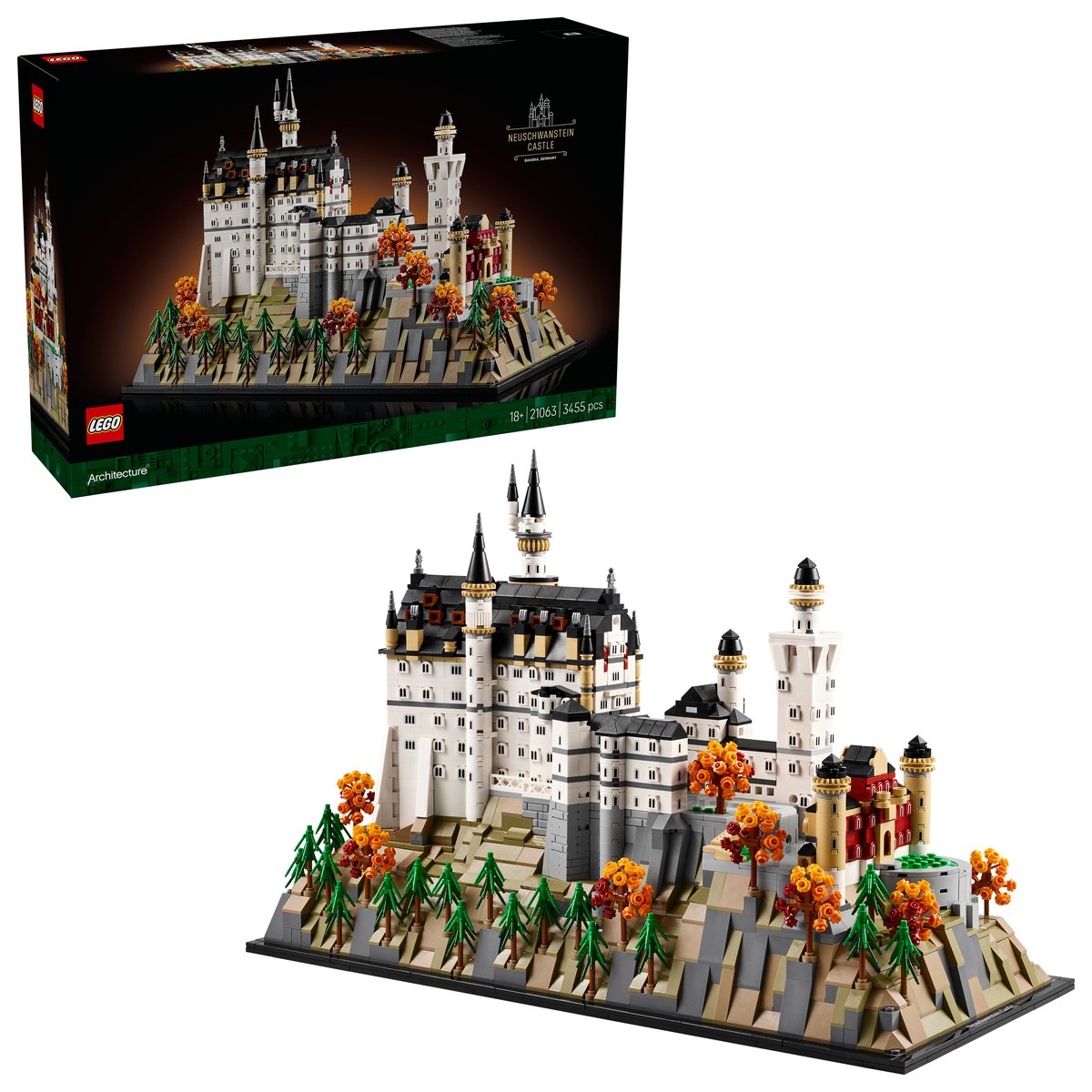 LEGO 21063 LEGO® Architecture 21063 - Schloss Neuschwanstein – Box & Produkt