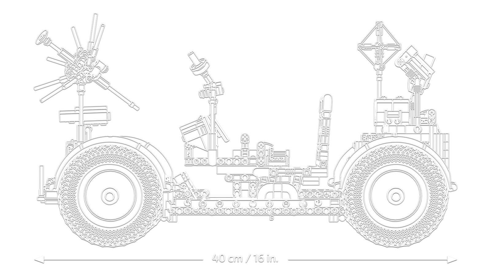 LEGO 42182 LEGO® Technic 42182 - NASA Apollo Lunar Roving Vehicle (LRV) – Detailansicht 8