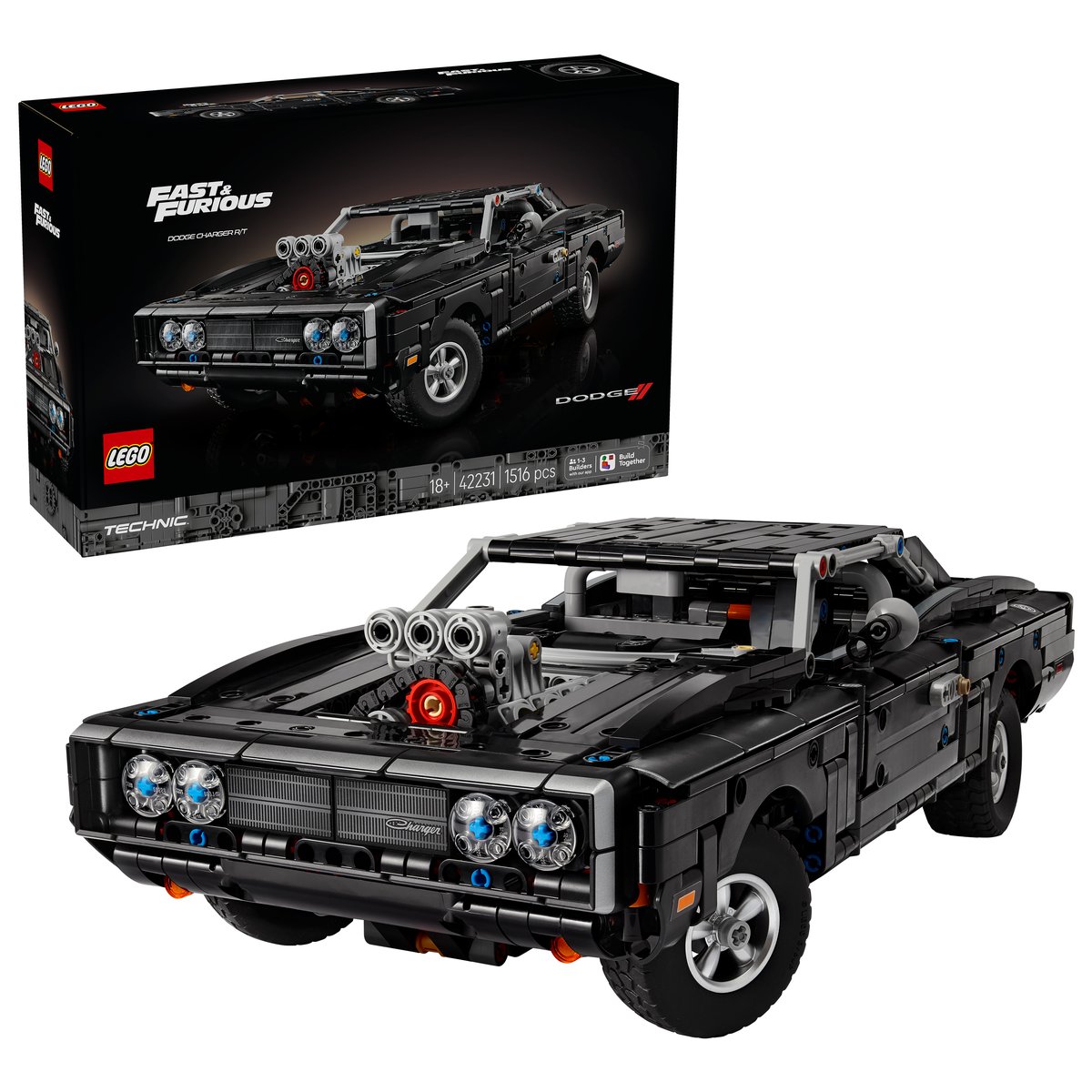 LEGO 42231 LEGO® Technic 42231 - Fast and Furious Dodge Charger R/T Auto – Box & Produkt