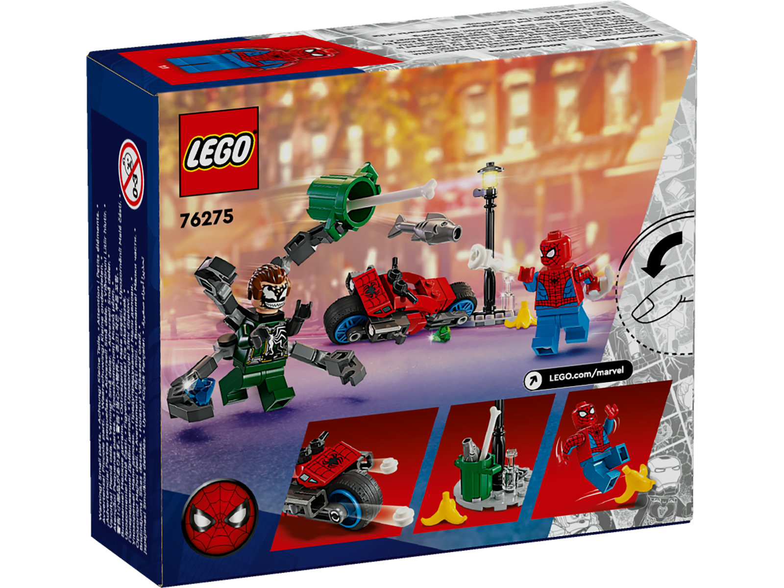 LEGO® Marvel 76275 - Motorrad-Verfolgungsjagd: Spider-Man vs. Doc Ock