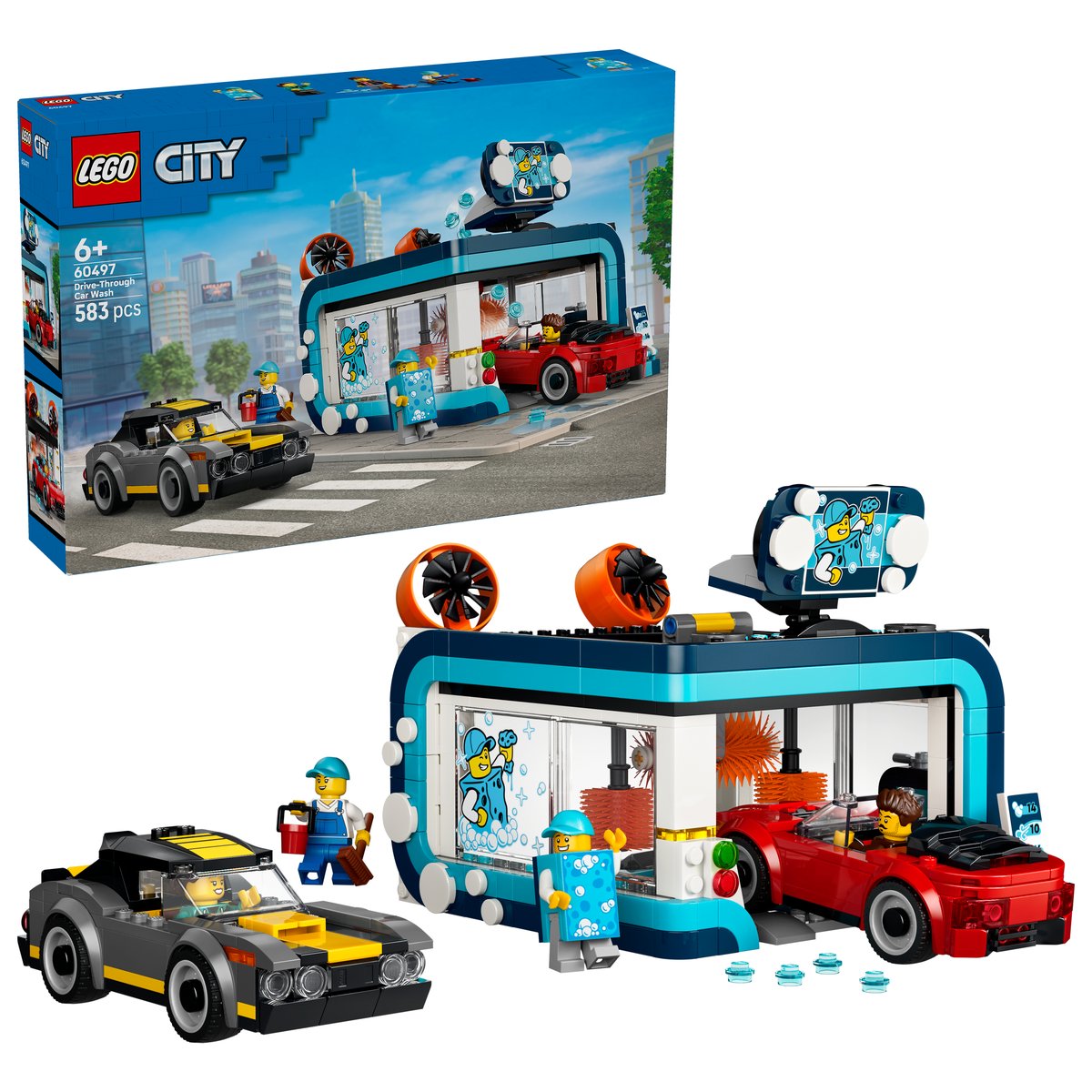 LEGO 60497 LEGO® City 60497 - Waschstraße – Box & Produkt