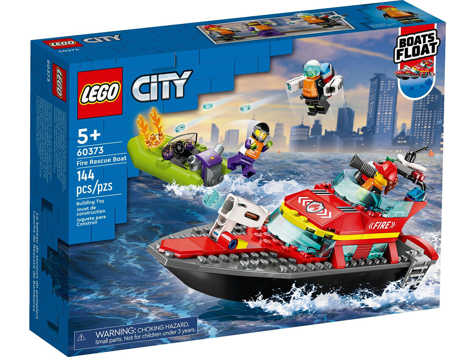 LEGO® City 60373 - Feuerwehrboot LEGO® City 60373 - Feuerwehrboot - Box Front