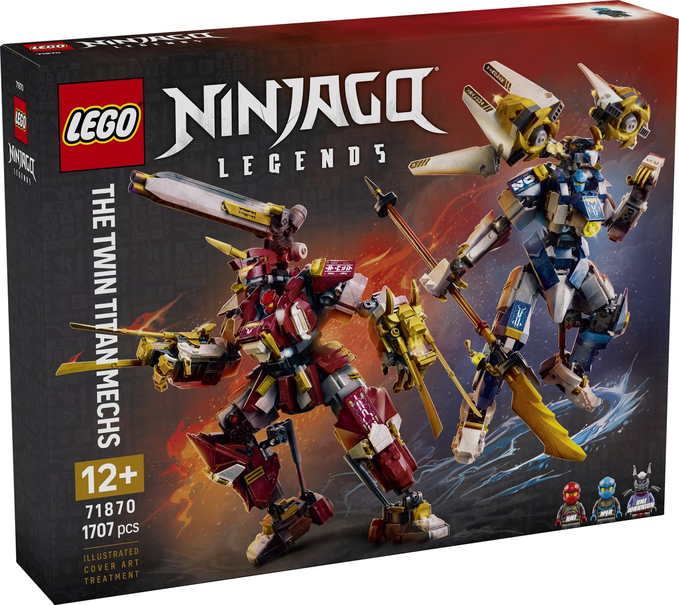 LEGO 71870 LEGO® NINJAGO® 71870 - Die Zwillings-Titanmechs – Verpackung vorne