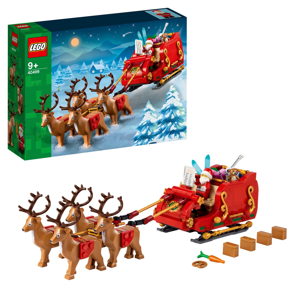 LEGO 40499 LEGO® 40499 - Schlitten des Weihnachtsmanns – Box & Produkt