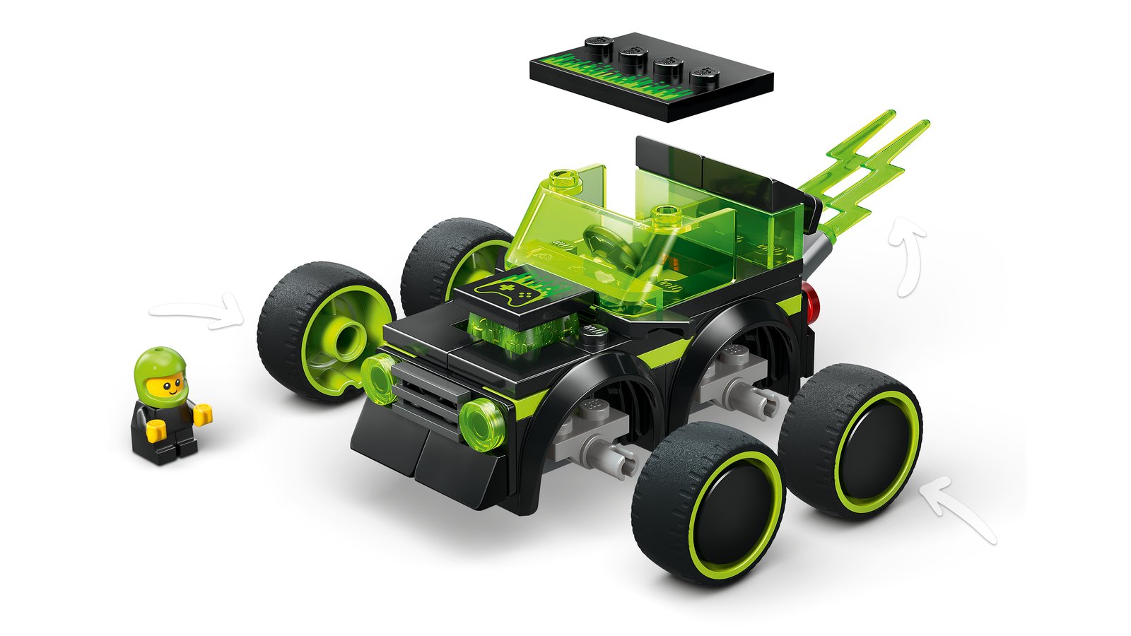 LEGO 60484 LEGO® City 60484 - Coole Flitzer – Gaming-Rennauto – Detailansicht 3