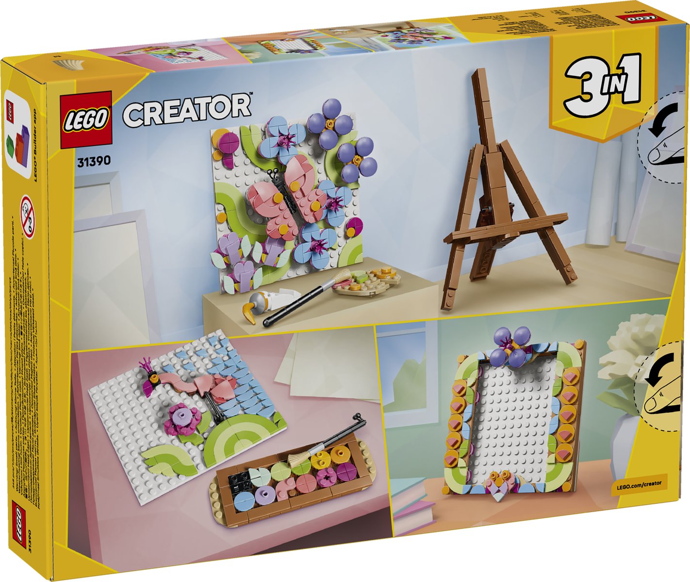 LEGO 31390 LEGO® Creator 31390 - Deko-Blumengemälde – Verpackung hinten