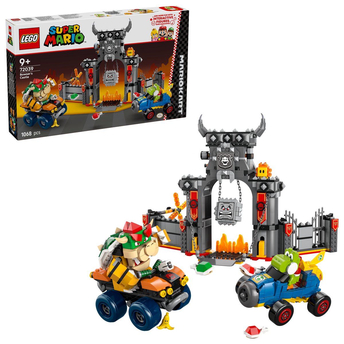 LEGO 72039 LEGO® Super Mario 72039 - Mario Kart™ – Bowsers Festung – Box & Produkt
