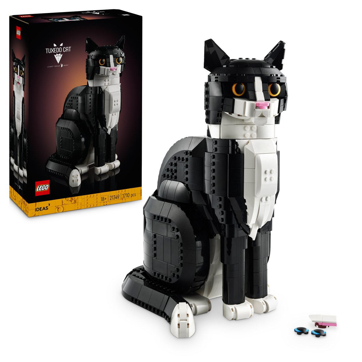 LEGO 21349 LEGO® Ideas 21349 - Schwarz-weiße Katze – Box & Produkt