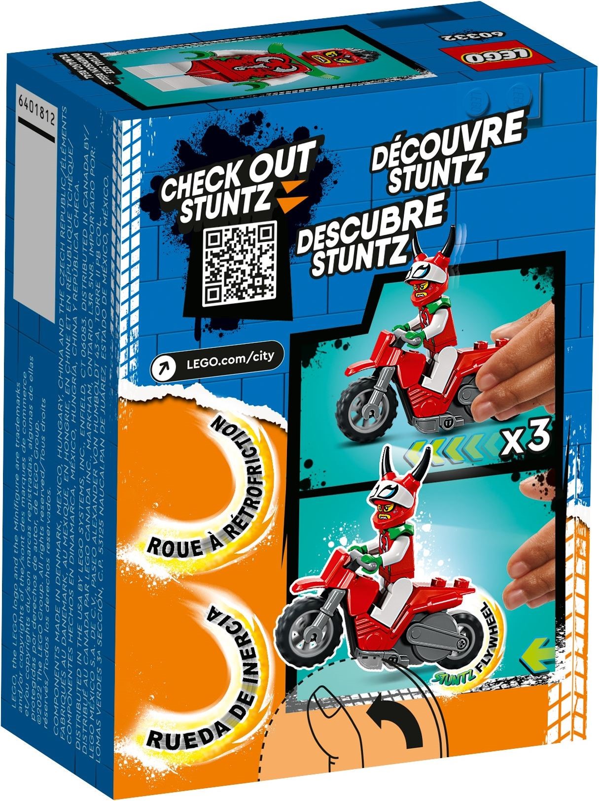 LEGO® City 60332 - Skorpion-Stuntbike - Box Back