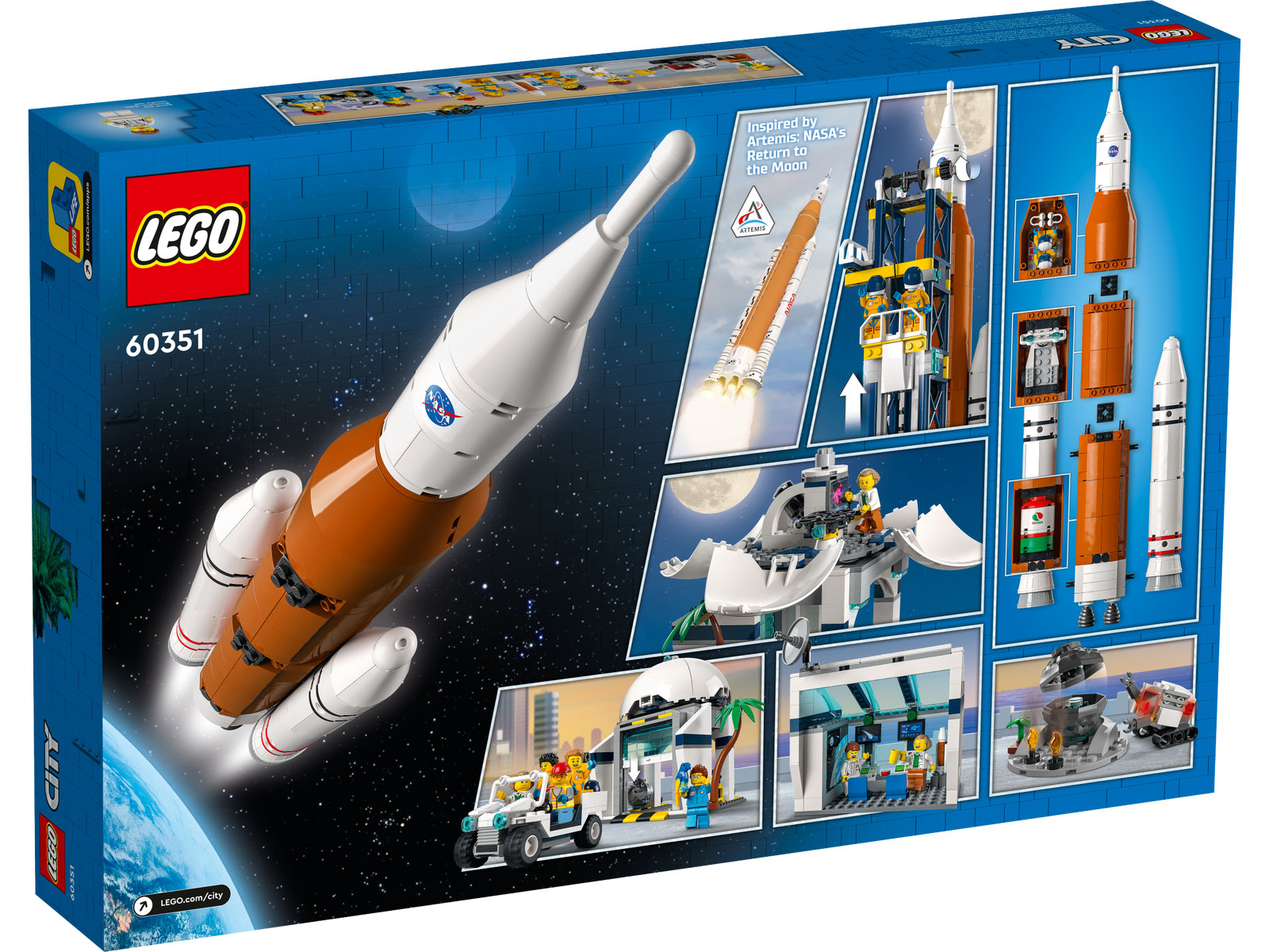 LEGO® City 60351 - Raumfahrtzentrum - Box Back