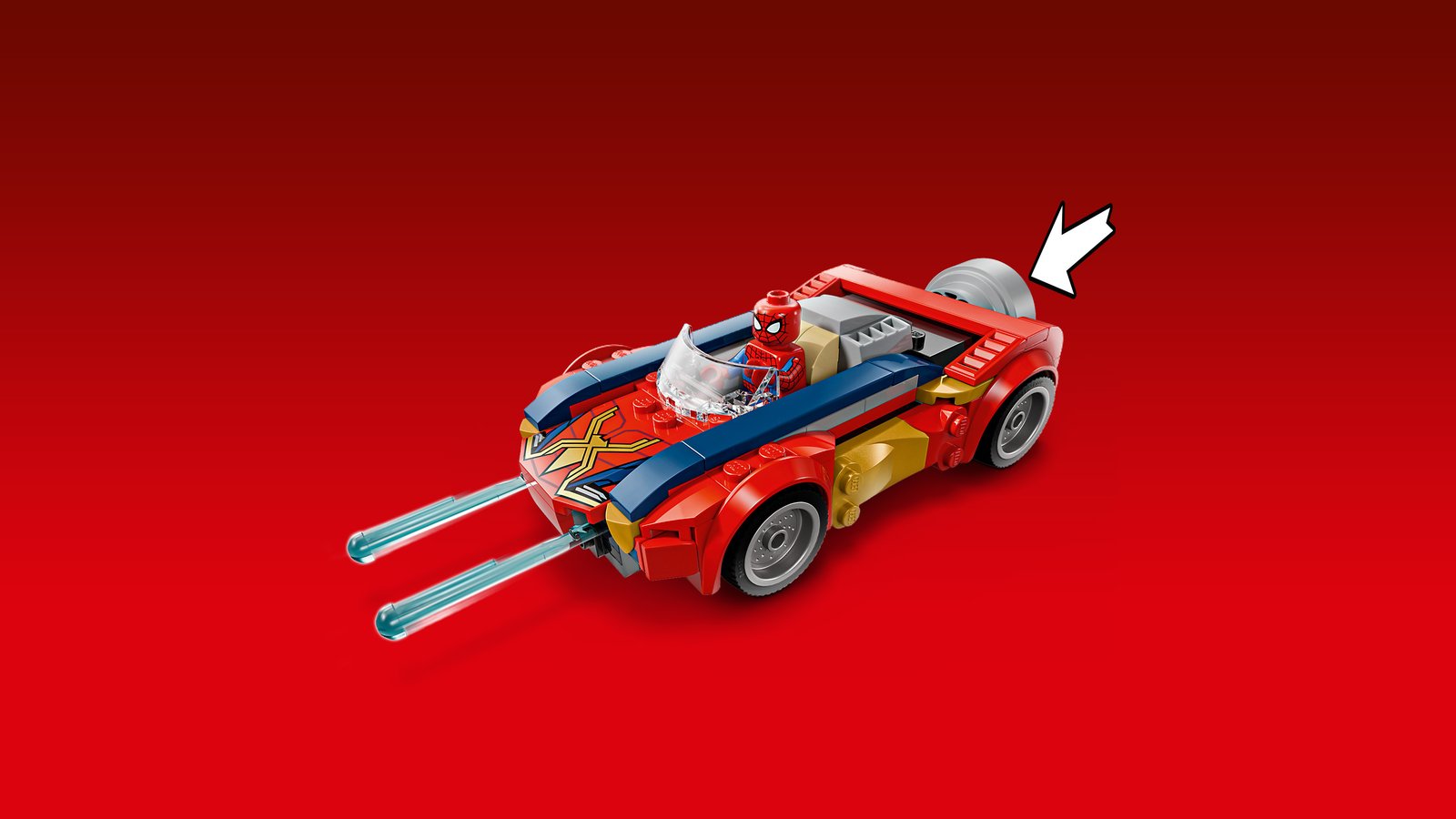 LEGO 76336 LEGO® Super Heroes 76336 - Spider-Man Auto vs. Venomized Wolverine – Detailansicht 1