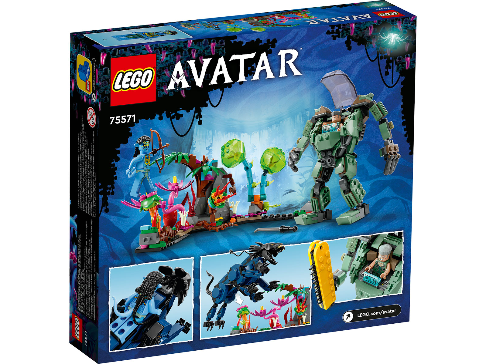 LEGO® Avatar 75571 - Neytiri und Thanator vs. Quaritch im MPA - Box Back