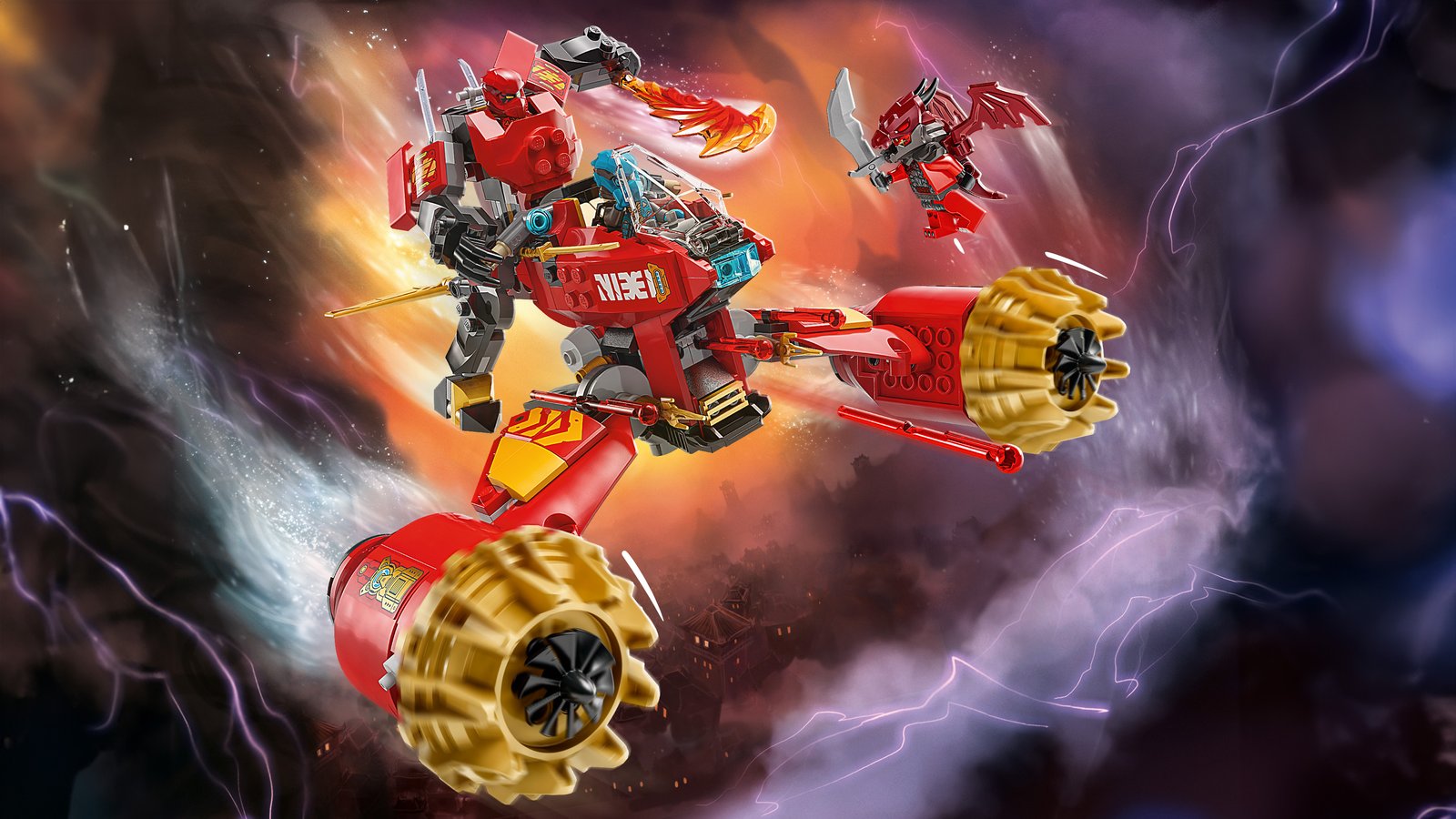 LEGO 71830 LEGO® Ninjago 71830 - Kais Sturmreiter-Mech – Primaeres Produktbild