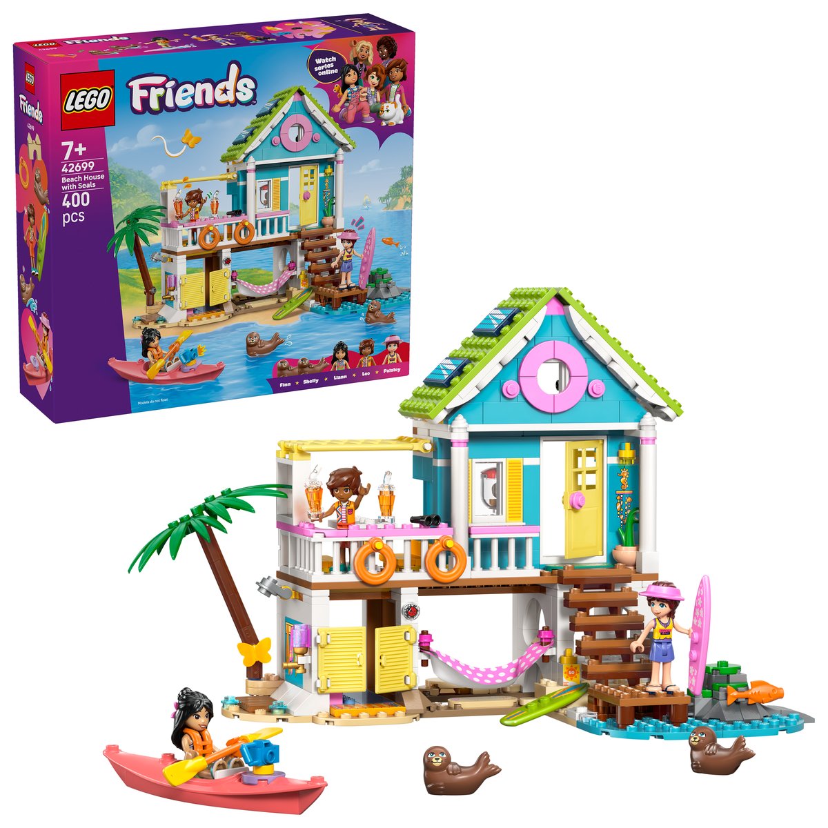 LEGO 42699 LEGO® Friends 42699 - Strandhaus mit Robben – Box & Produkt