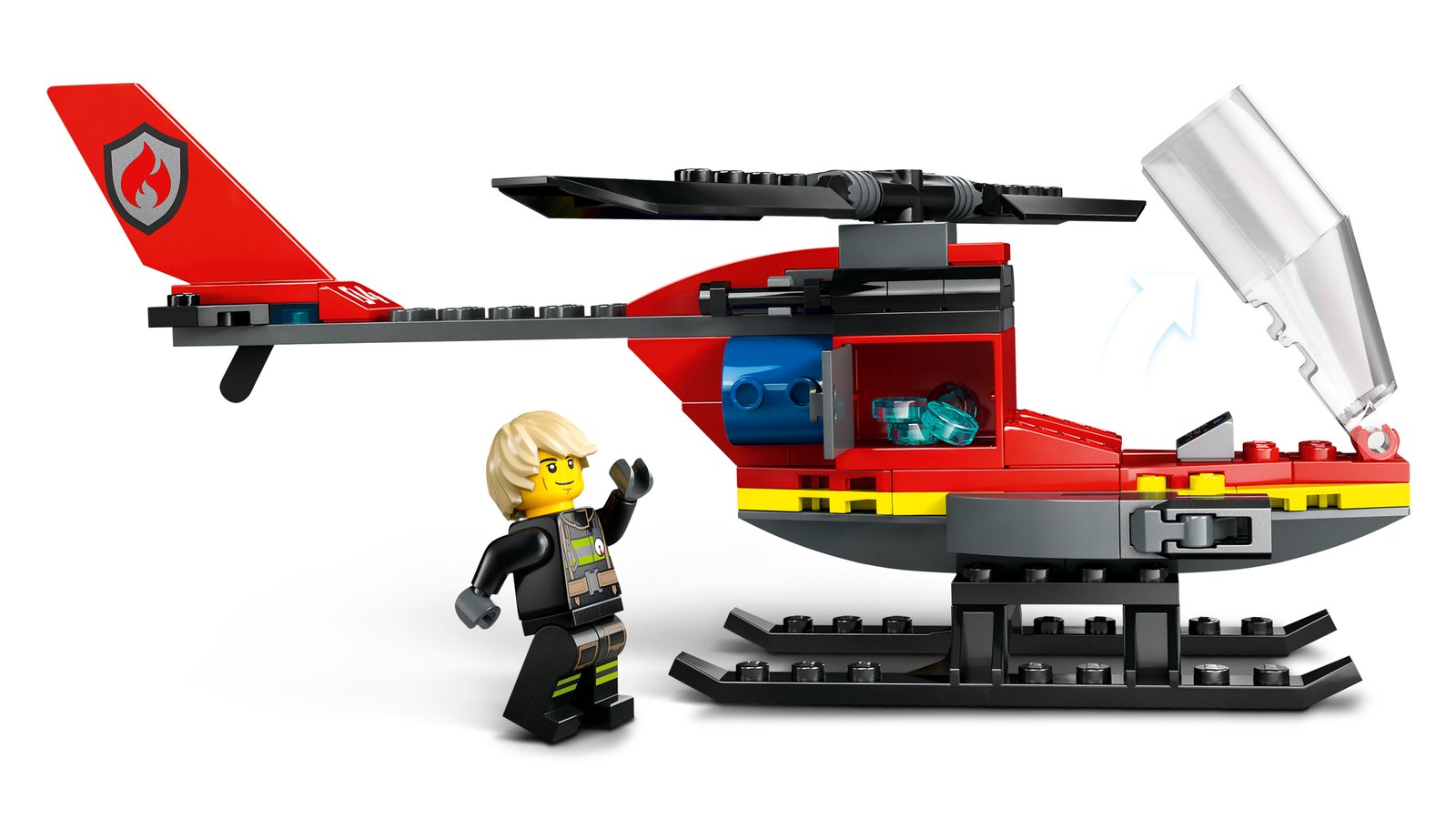 LEGO 60411 LEGO® City 60411 - Feuerwehrhubschrauber – Detailansicht 3