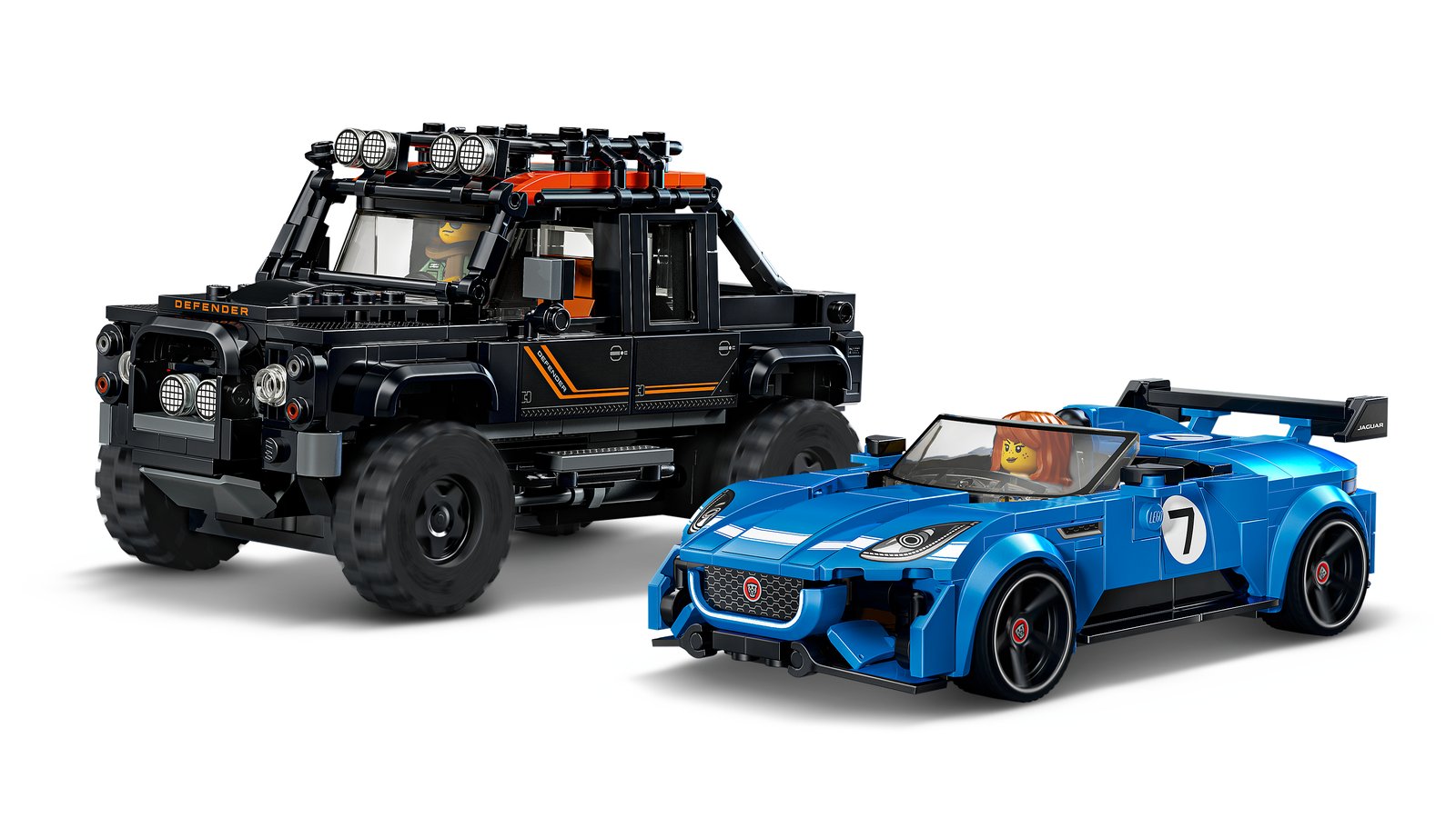 LEGO 77264 LEGO® Speed Champions 77264 - Jaguar Project 7 & Land Rover Defender – Primäres Produktbild