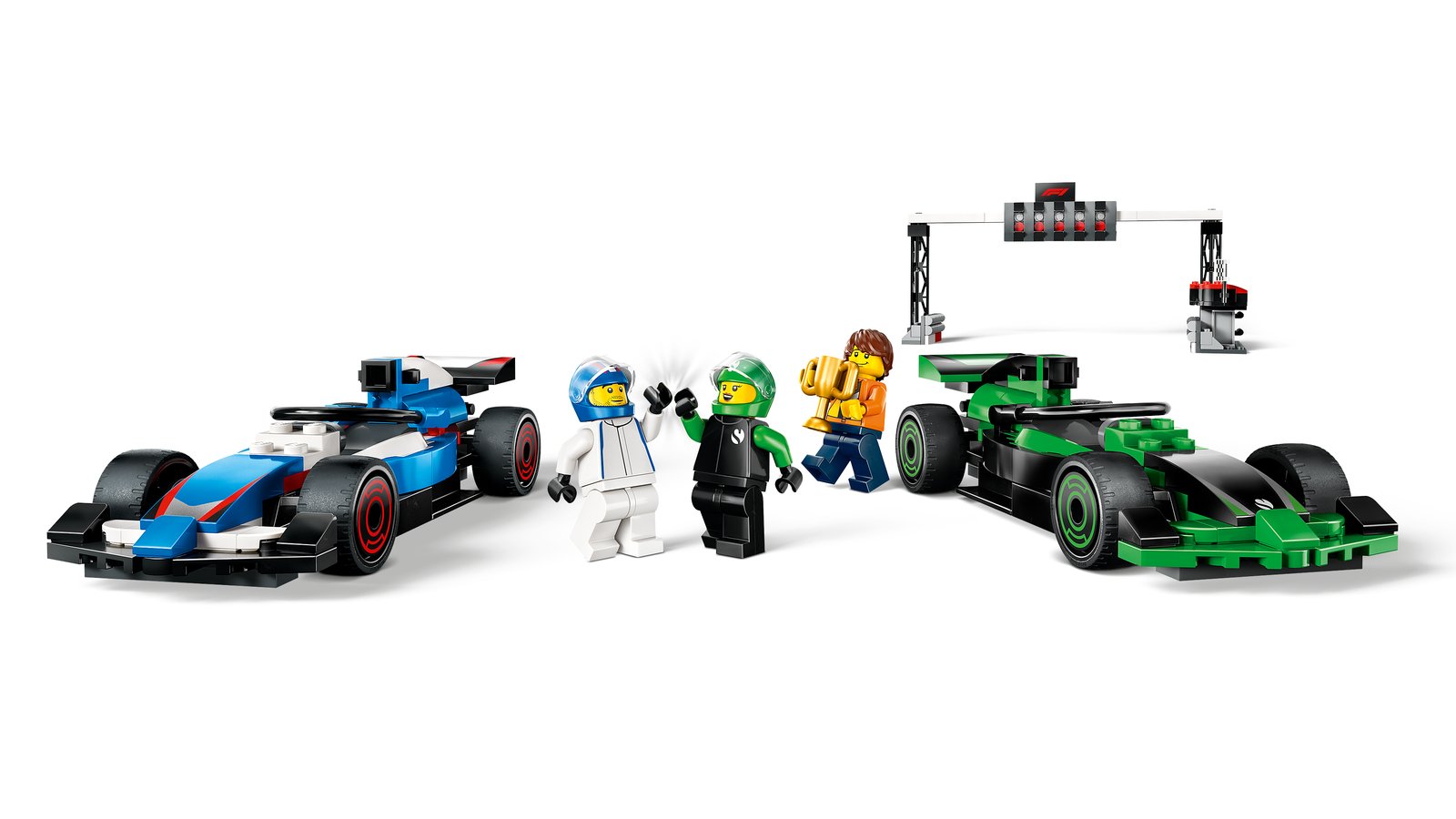 LEGO 60474 LEGO® City 60474 - F1® Startaufstellung mit VCARB & Sauber Rennautos – Detailansicht 2