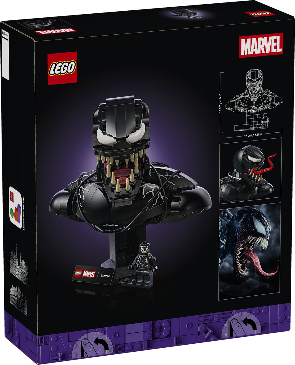 LEGO 76356 LEGO® Super Heroes Marvel 76356 - Venom-Büste – Verpackung hinten